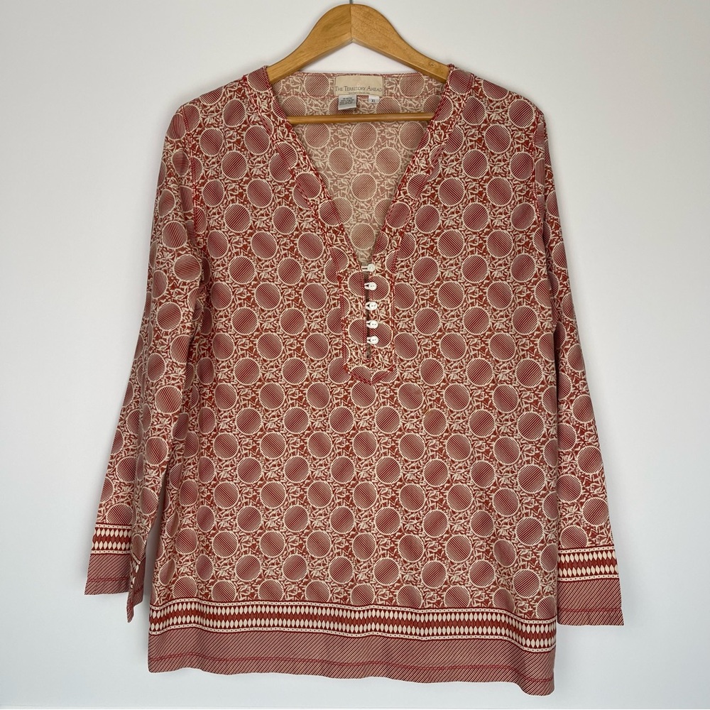 Women’s Rust Cotton Tunic - Size XL